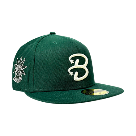NEW ERA X BANE CAPITAL B-STAR LOGO HAT - DARK GREEN / IVORY